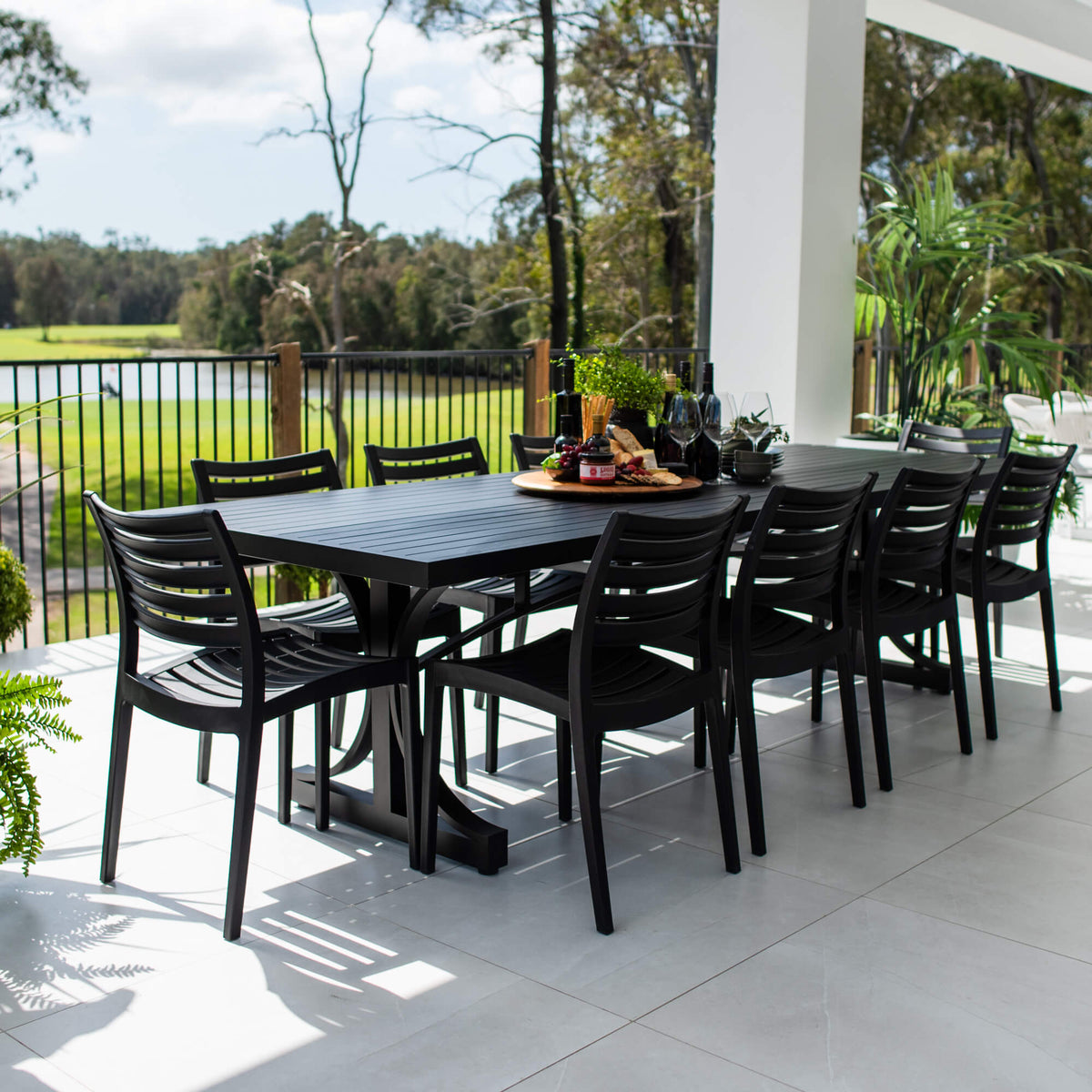 best-outdoor-furniture Apollo Bergen - 11pce (280x100) - Outdoor Dining Set