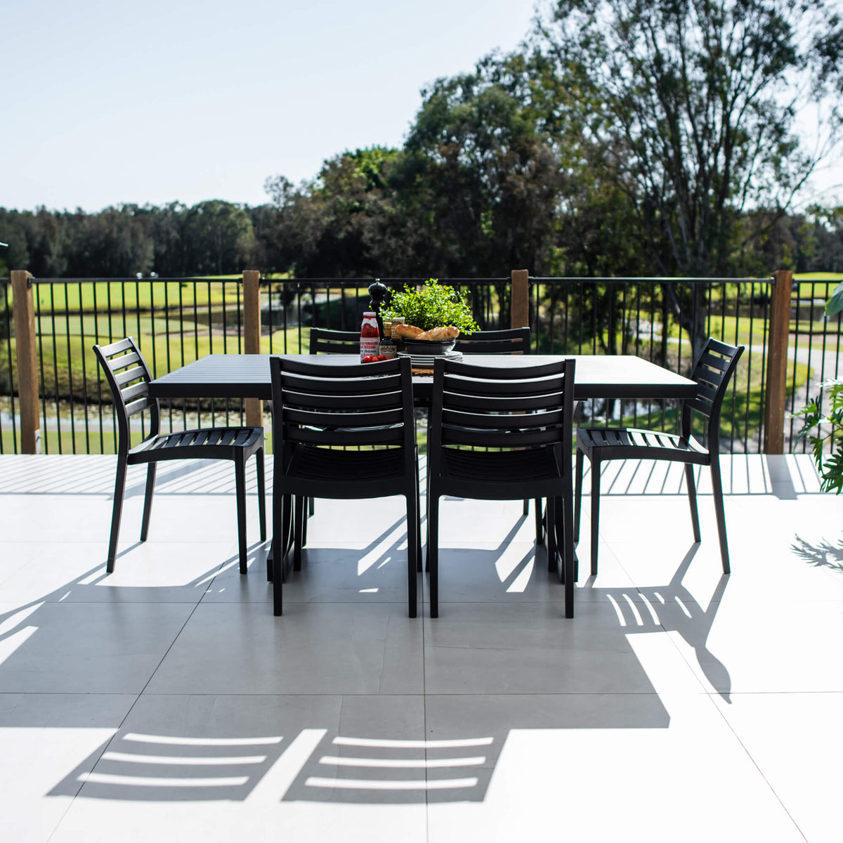 best-outdoor-furniture-Apollo Bergen - 7pce (180x100) - Outdoor Dining Set #color_BLACK