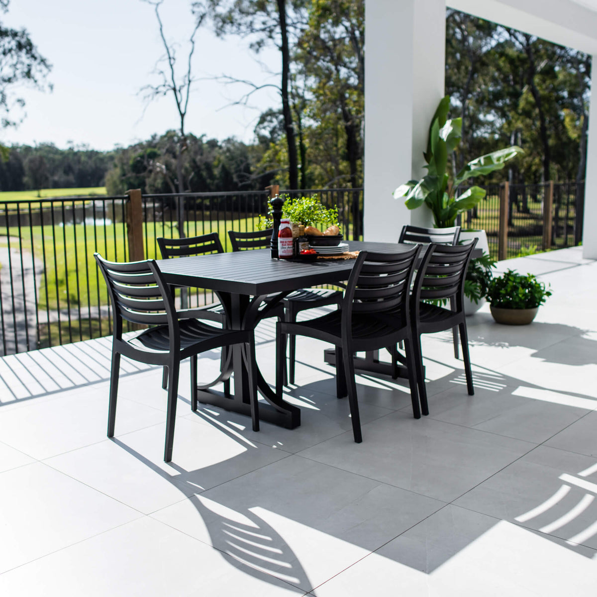 best-outdoor-furniture-Apollo Bergen - 7pce (180x100) - Outdoor Dining Set #color_BLACK