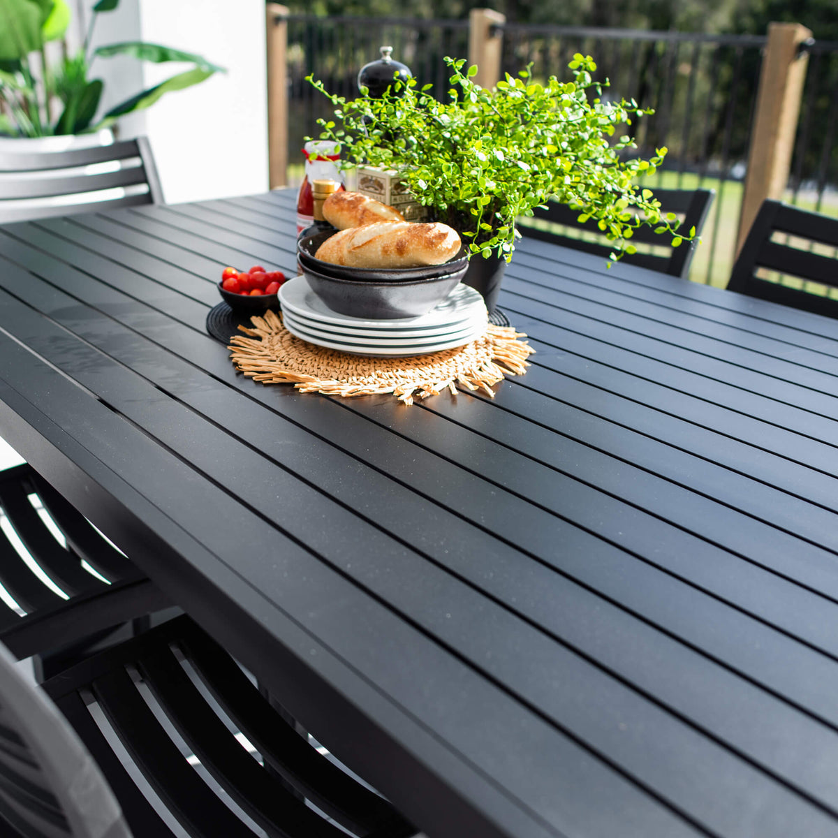 best-outdoor-furniture-Apollo Bergen - 7pce (180x100) - Outdoor Dining Set #color_BLACK