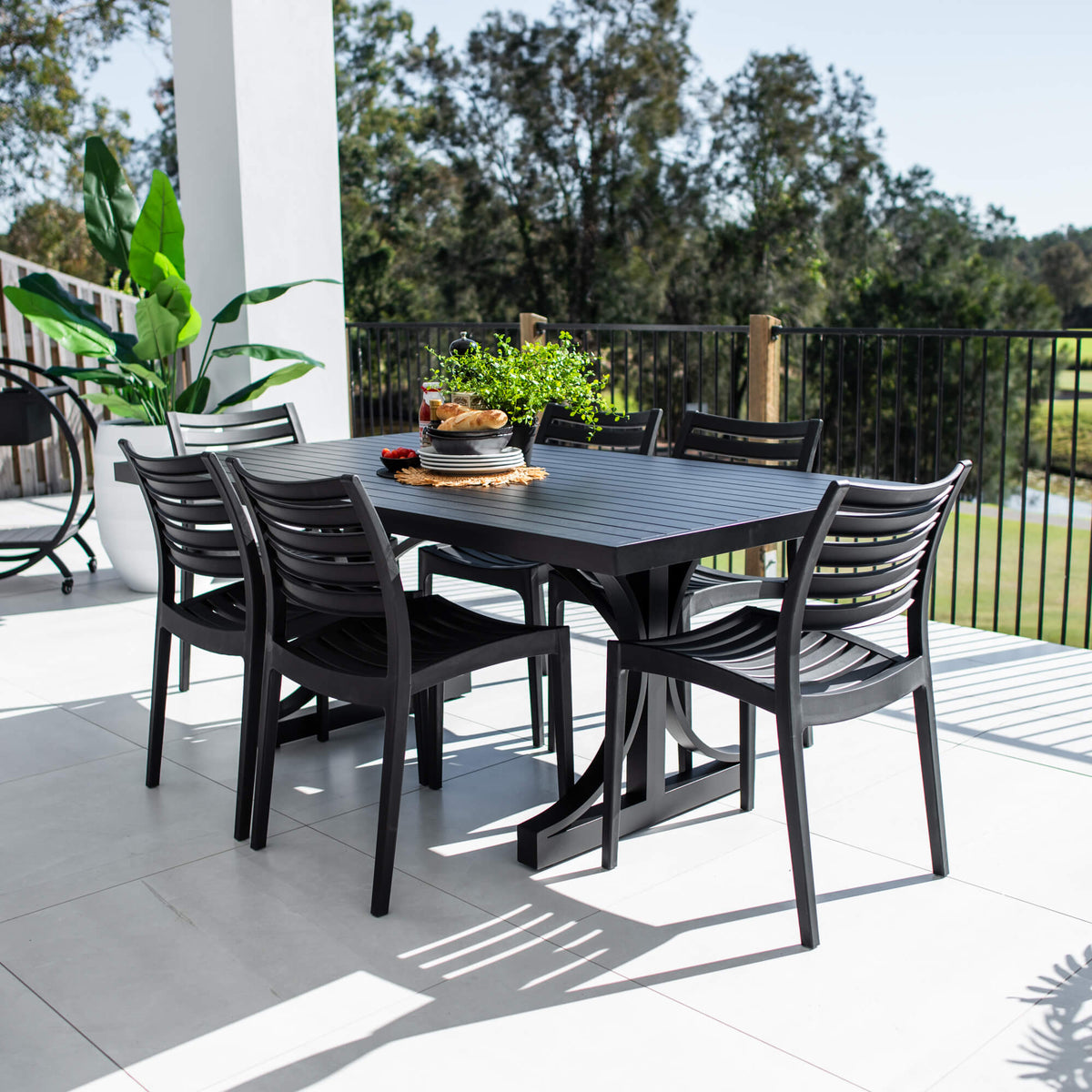 Apollo Bergen - 7pce (180x100) - Outdoor Dining Set