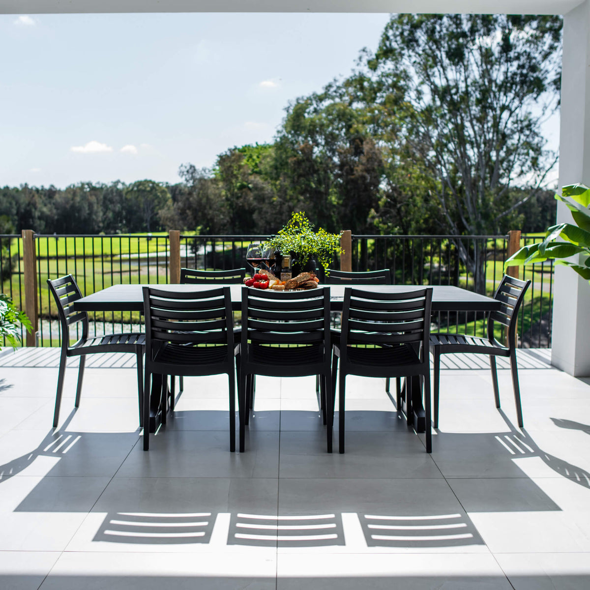 best-outdoor-furniture-Apollo Bergen - 9pce (220x100) - Outdoor Dining Set #color_BLACK