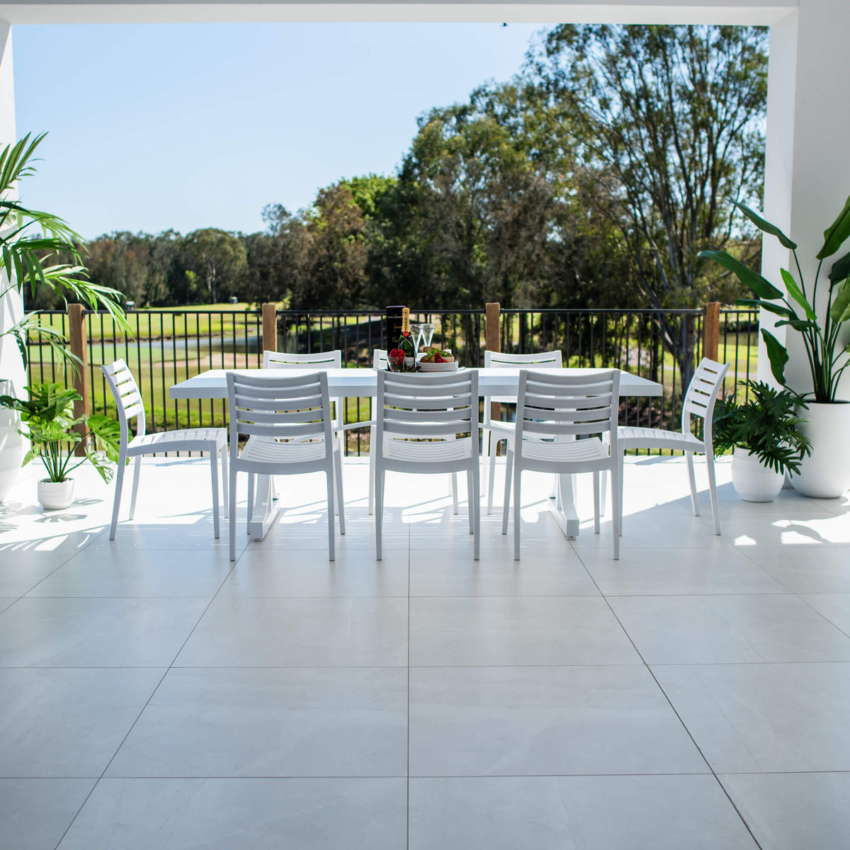 best-outdoor-furniture-Apollo Bergen - 9pce (220x100) - Outdoor Dining Set #color_WHITE