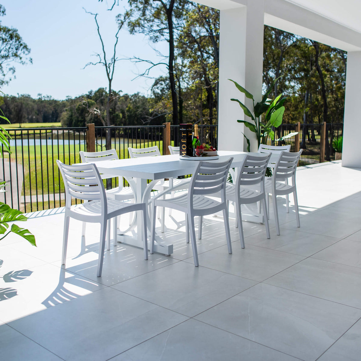 best-outdoor-furniture-Apollo Bergen - 9pce (220x100) - Outdoor Dining Set #color_WHITE