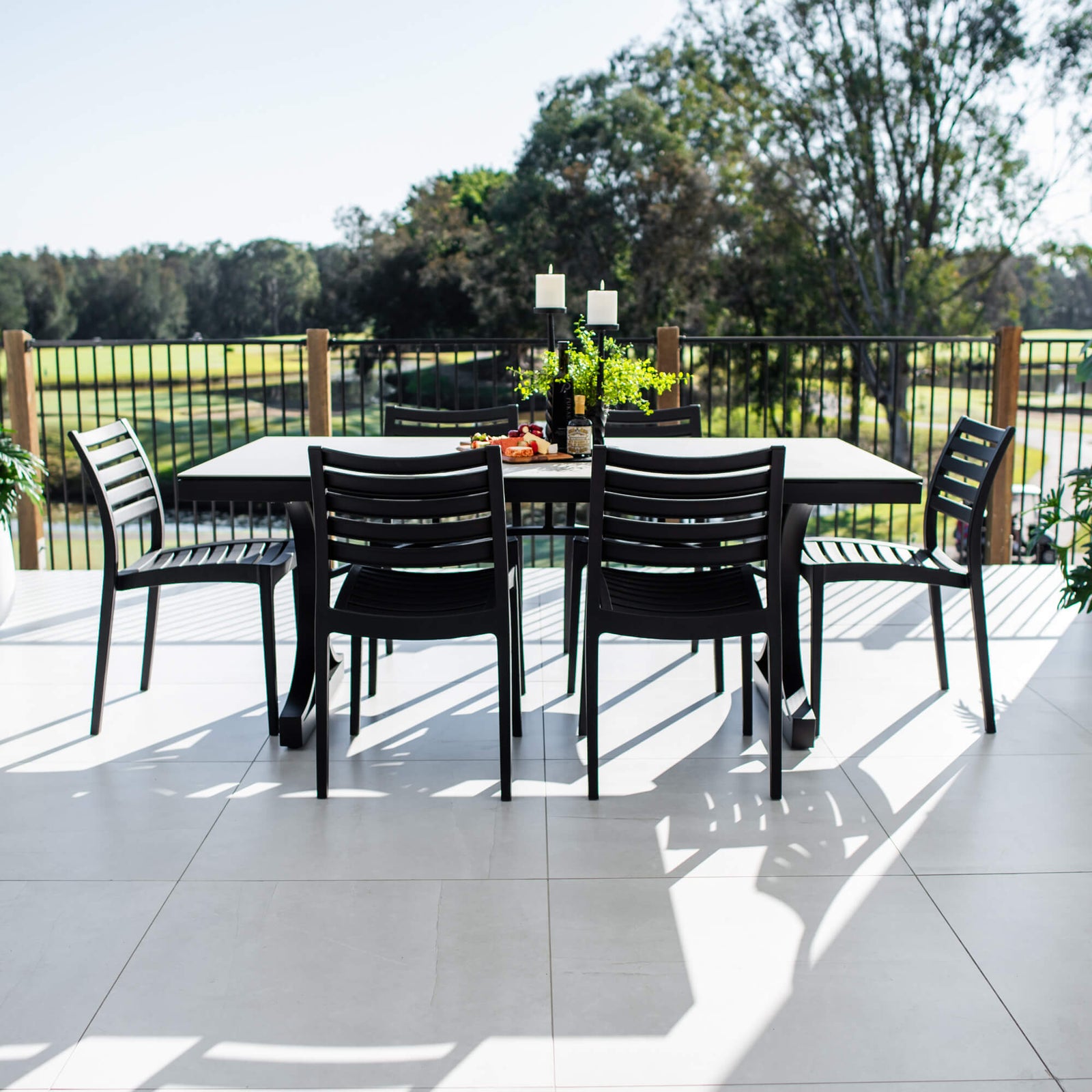 best-outdoor-furniture-Apollo Ceramic - 7pce (180x100) - Outdoor Dining Set #color_BLACK