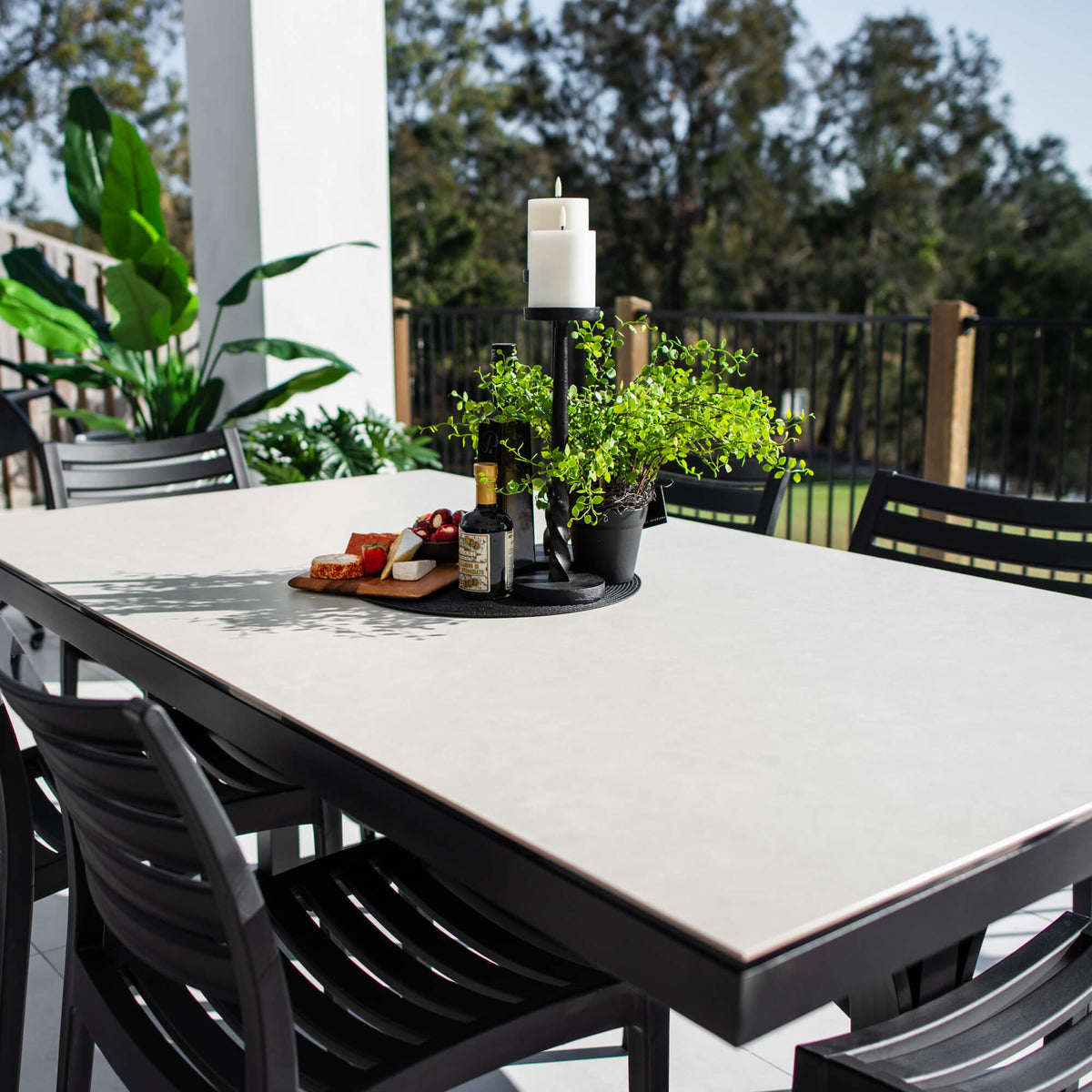 best-outdoor-furniture-Apollo Ceramic - 7pce (180x100) - Outdoor Dining Set #color_BLACK