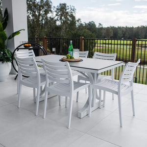 best-outdoor-furniture-Apollo Chester Moon - 7pce (150x80) - Outdoor Dining Set #color_WHITE