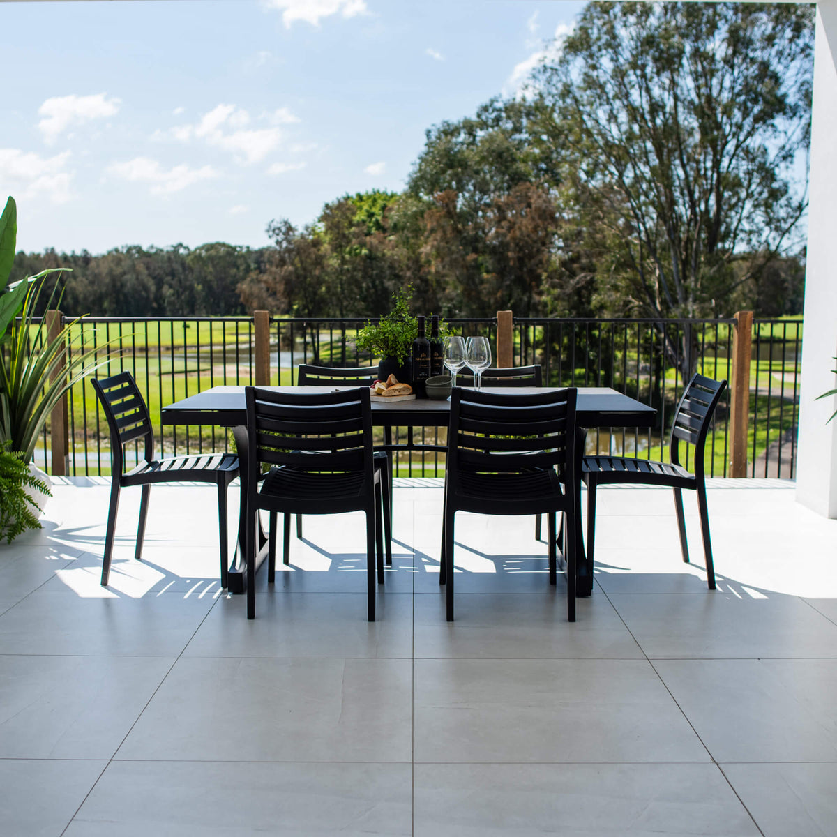 best-outdoor-furniture-Apollo Chester Moon - 7pce (180x100) - Outdoor Dining Set #color_BLACK