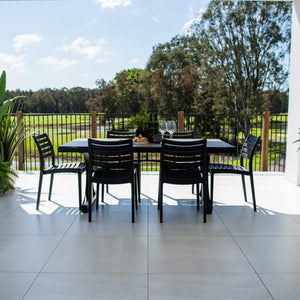 best-outdoor-furniture-Apollo Chester Moon - 7pce (180x100) - Outdoor Dining Set #color_BLACK