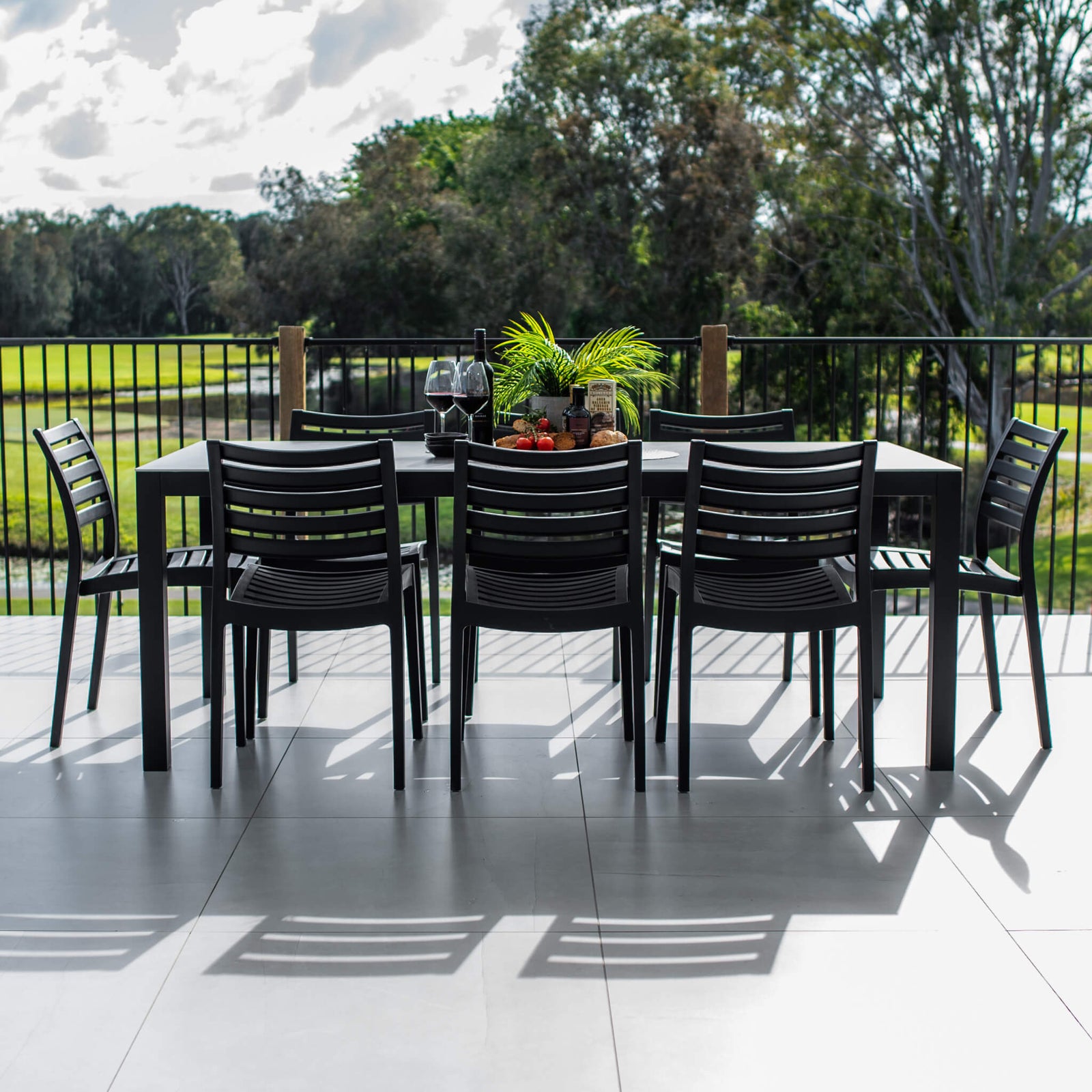 best-outdoor-furniture-Apollo Cruz - 9pce (200x90) - Outdoor Dining Set #color_BLACK-CHARCOAL