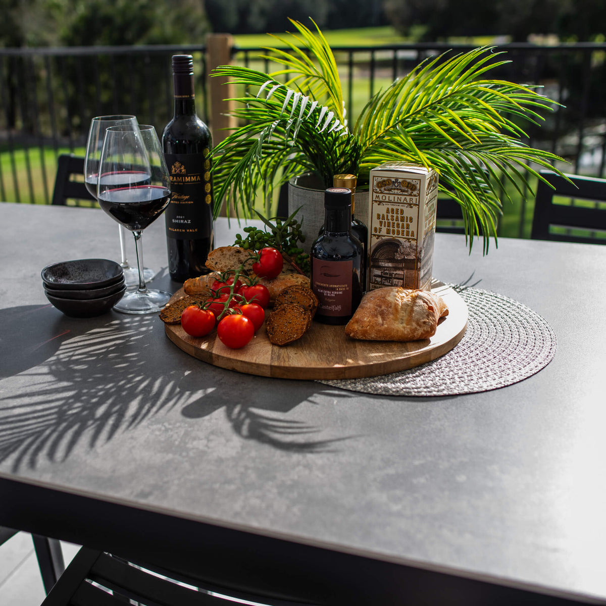 best-outdoor-furniture-Apollo Cruz - 9pce (200x90) - Outdoor Dining Set #color_BLACK-CHARCOAL