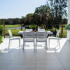 best-outdoor-furniture-Apollo Malibu - 7pce (150x80) - Outdoor Dining Set  #color_WHITE