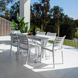best-outdoor-furniture-Apollo Malibu - 7pce (150x80) - Outdoor Dining Set  #color_WHITE