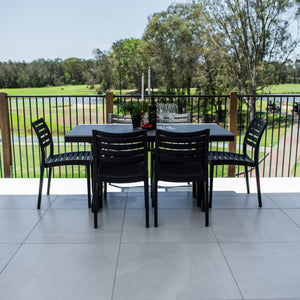 best-outdoor-furniture-Apollo Malibu - 7pce (150x80) - Outdoor Dining Set  #color_BLACK