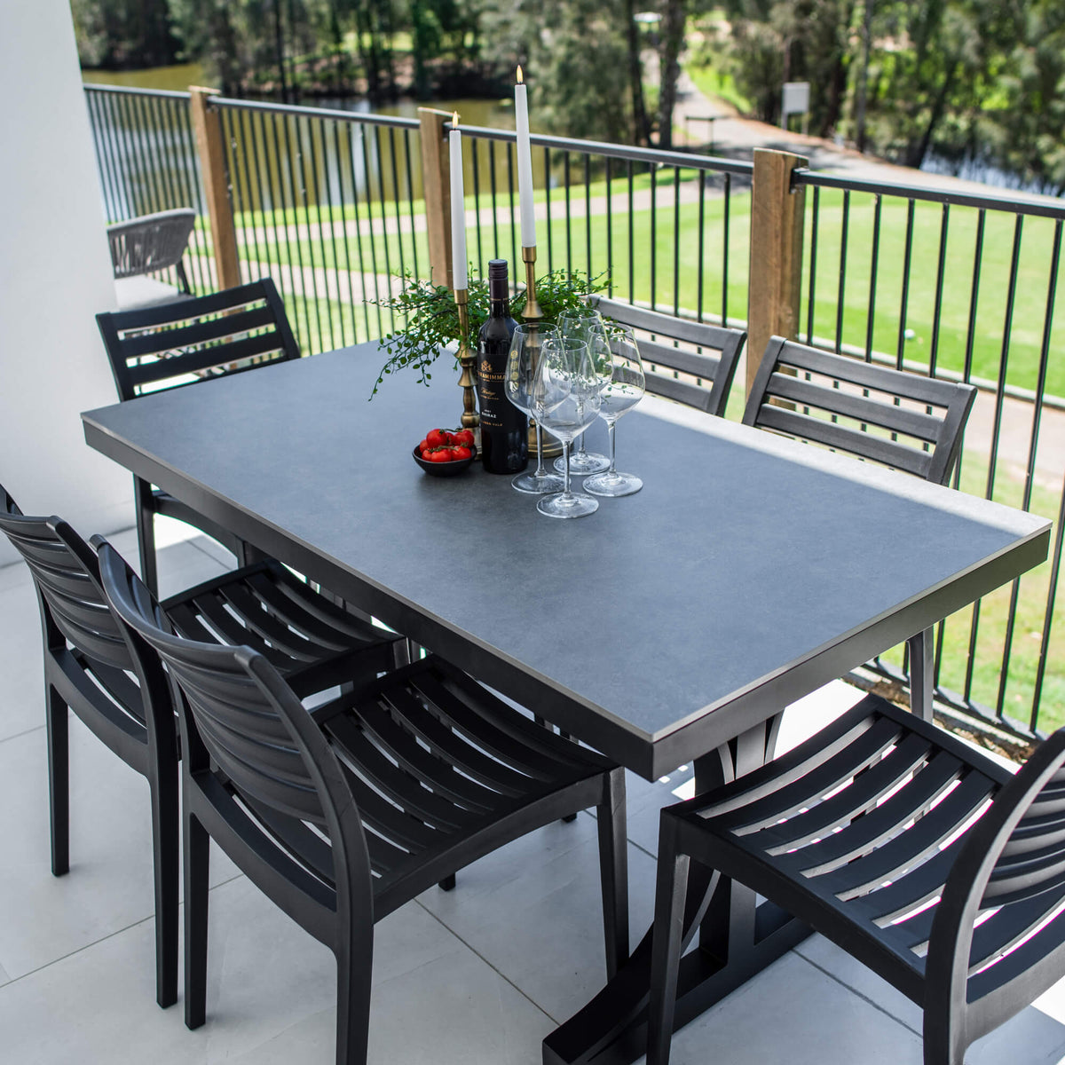 best-outdoor-furniture-Apollo Malibu - 7pce (150x80) - Outdoor Dining Set  #color_BLACK