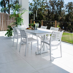 best-outdoor-furniture-Apollo Malibu - 7pce (180x100) - Outdoor Dining Set #color_WHITE