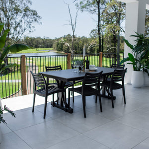 best-outdoor-furniture-Apollo Malibu - 7pce (180x100) - Outdoor Dining Set #color_BLACK