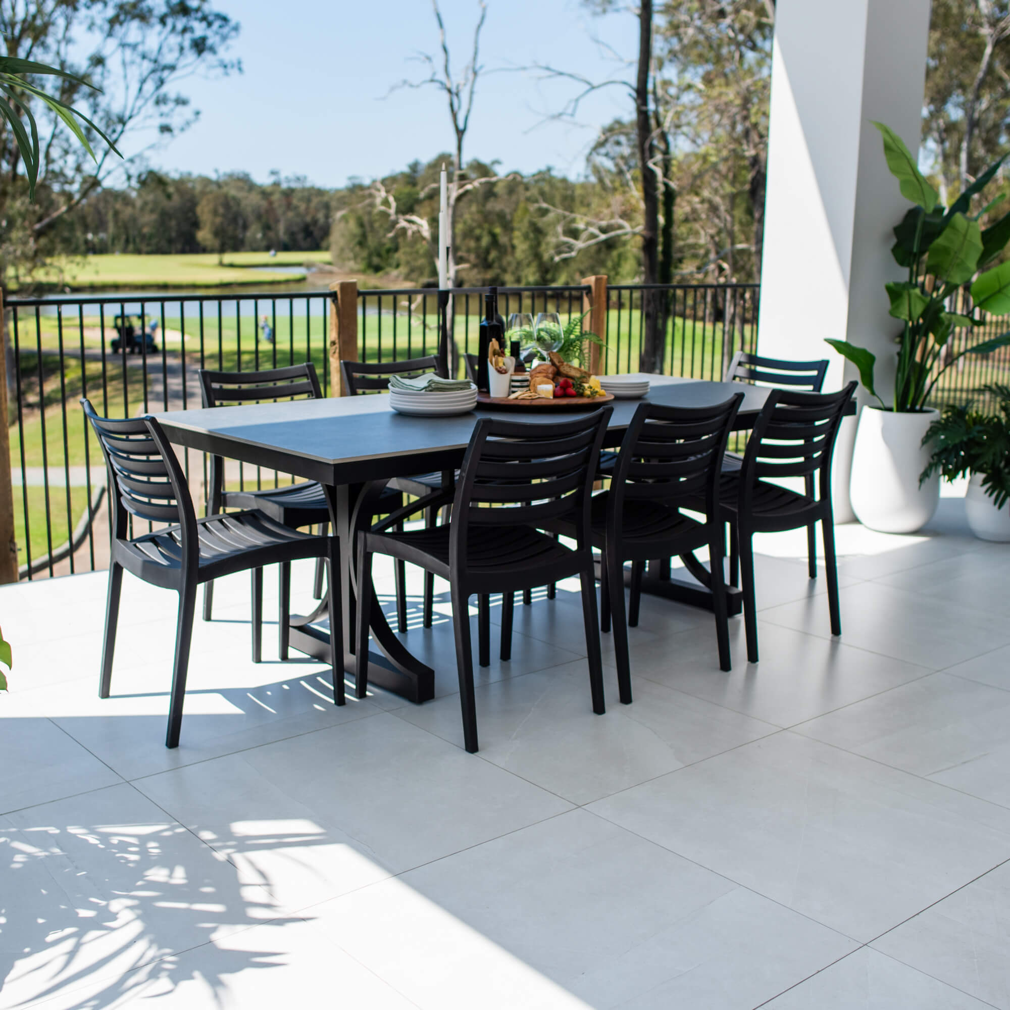 best-outdoor-furniture-Apollo Malibu - 9pce (215x100) - Outdoor Dining Set #color_BLACK