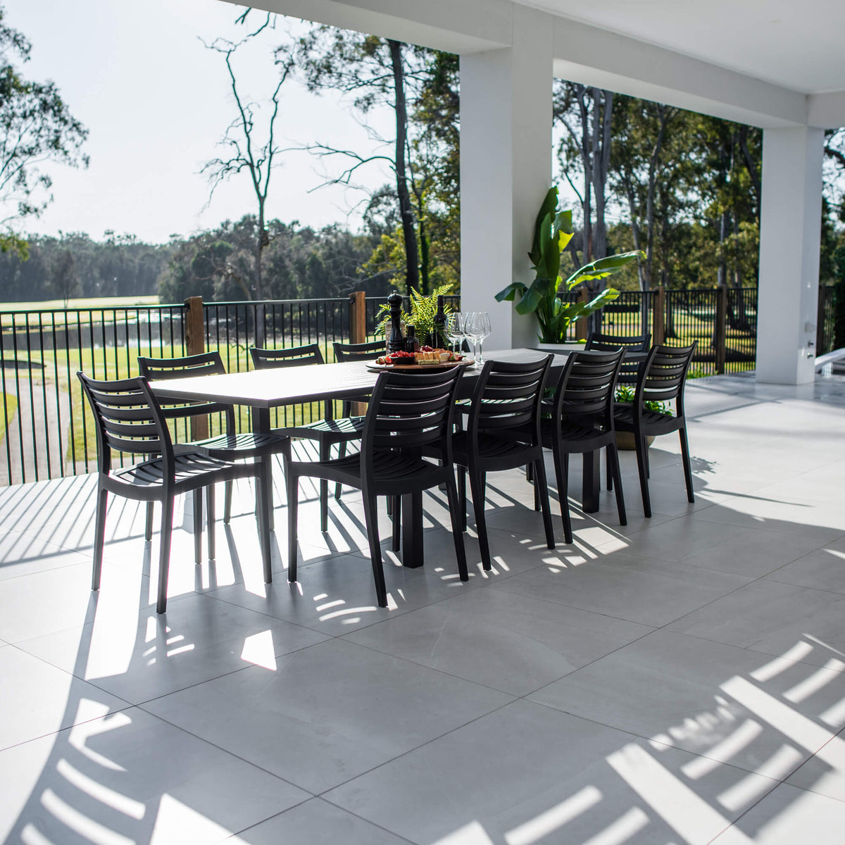 best-outdoor-furniture-Apollo Nara Extension - 11pce (270x102) - Outdoor Dining Set #color_BLACK