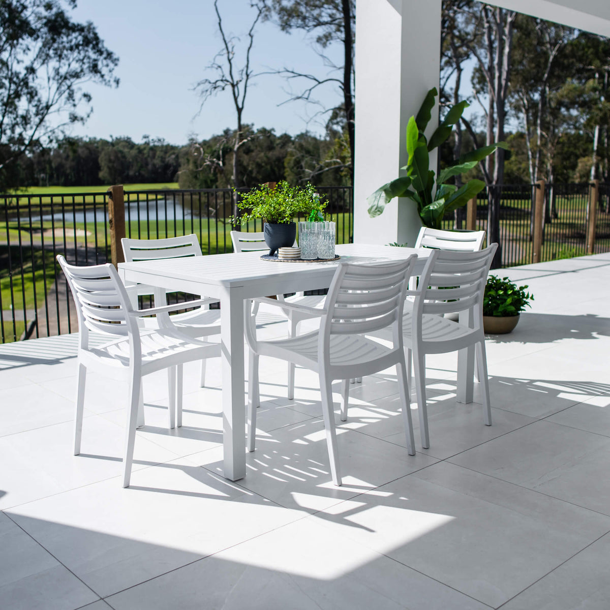 best-outdoor-furniture-Apollo XL Aria - 7pce (150x80) - Outdoor Dining Set #color_WHITE