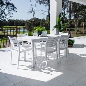 best-outdoor-furniture-Apollo XL Aria - 7pce (150x80) - Outdoor Dining Set #color_WHITE