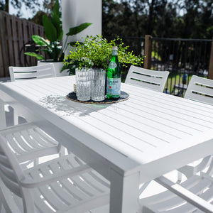 best-outdoor-furniture-Apollo XL Aria - 7pce (150x80) - Outdoor Dining Set #color_WHITE