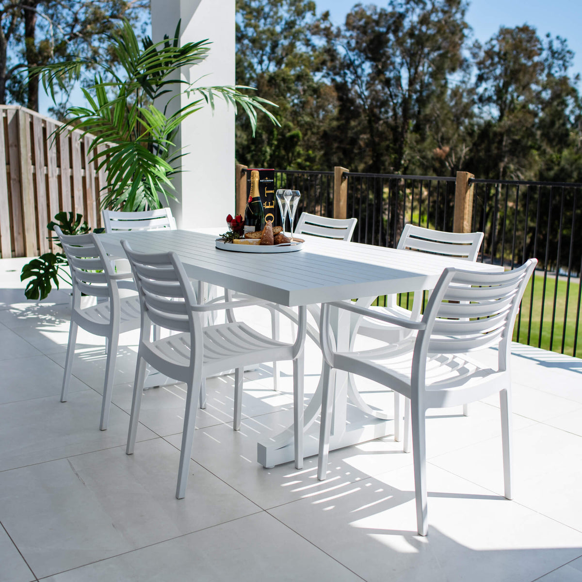 best-outdoor-furniture-Apollo XL Bergen - 7pce (180x100) - Outdoor Dining Set #color_WHITE