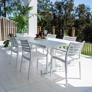 best-outdoor-furniture-Apollo XL Bergen - 7pce (180x100) - Outdoor Dining Set #color_WHITE