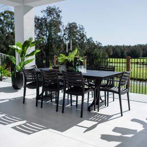best-outdoor-furniture-Apollo XL Bergen - 9pce (220x100) - Outdoor Dining Set #color_BLACK