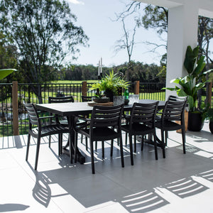 best-outdoor-furniture-Apollo XL Bergen - 9pce (220x100) - Outdoor Dining Set #color_BLACK