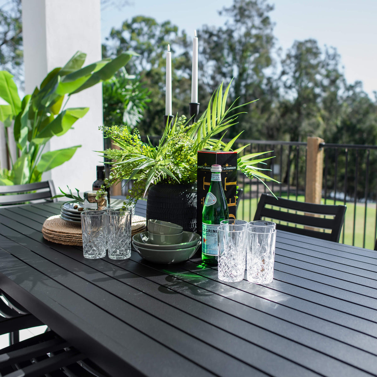 best-outdoor-furniture-Apollo XL Bergen - 9pce (220x100) - Outdoor Dining Set #color_BLACK