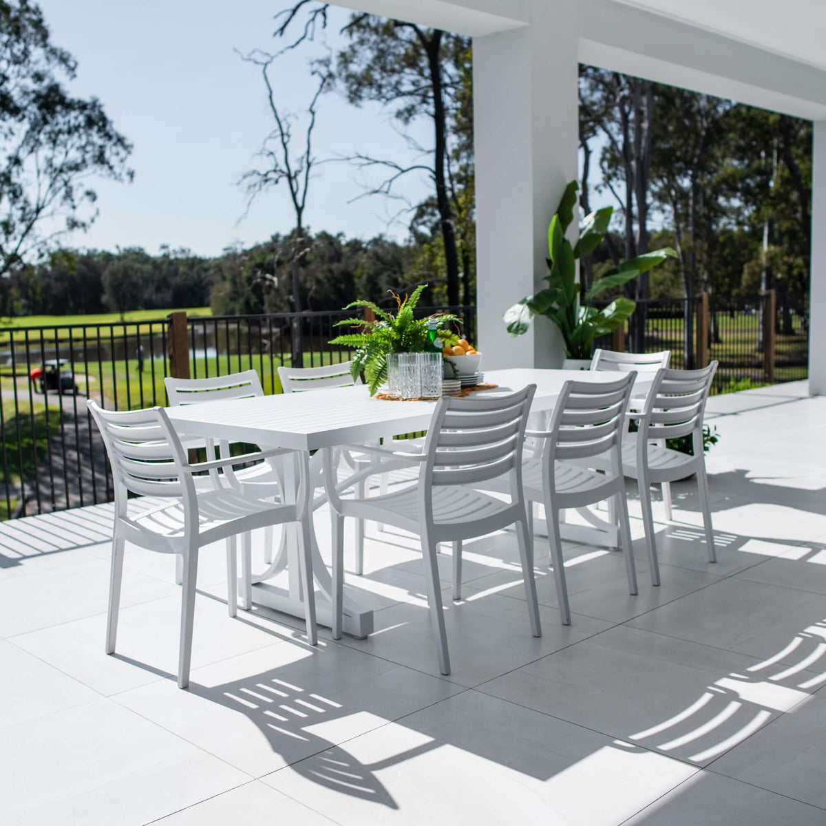 best-outdoor-furniture-Apollo XL Bergen - 9pce (220x100) - Outdoor Dining Set #color_WHITE