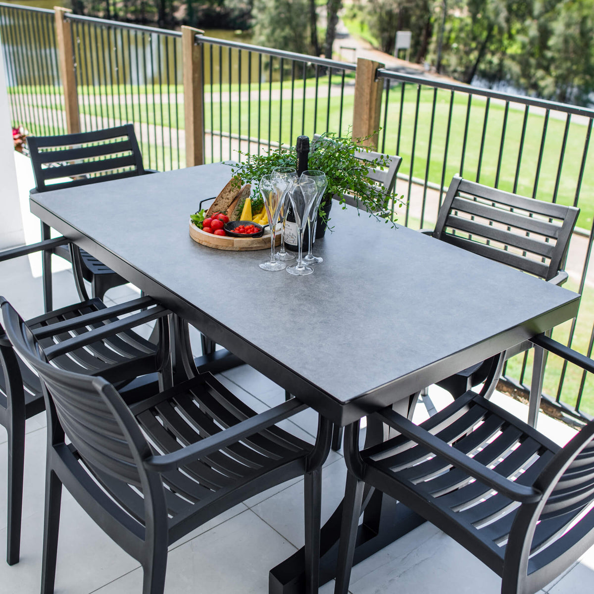 best-outdoor-furniture-Apollo XL Chester Moon - 7pce (150x80) - Outdoor Dining Set #color_BLACK