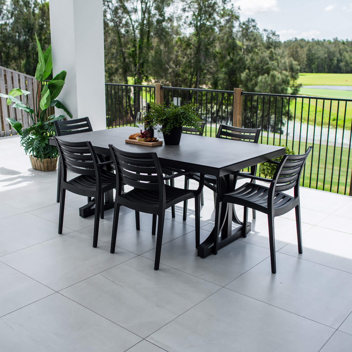 best-outdoor-furniture-Apollo XL Chester Moon - 7pce (180x100) - Outdoor Dining Set #color_BLACK