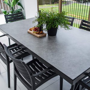 best-outdoor-furniture-Apollo XL Chester Moon - 7pce (180x100) - Outdoor Dining Set #color_BLACK