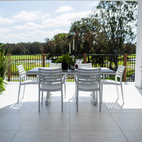 Apollo XL Chester Moon - 7pce (180x100) - Outdoor Dining Set