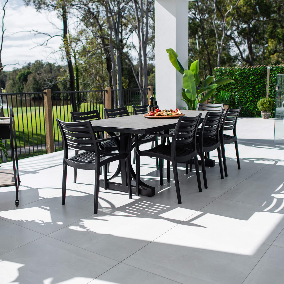 best-outdoor-furniture-Apollo XL Chester Moon - 9pce (215x100) - Outdoor Dining Set #color_BLACK