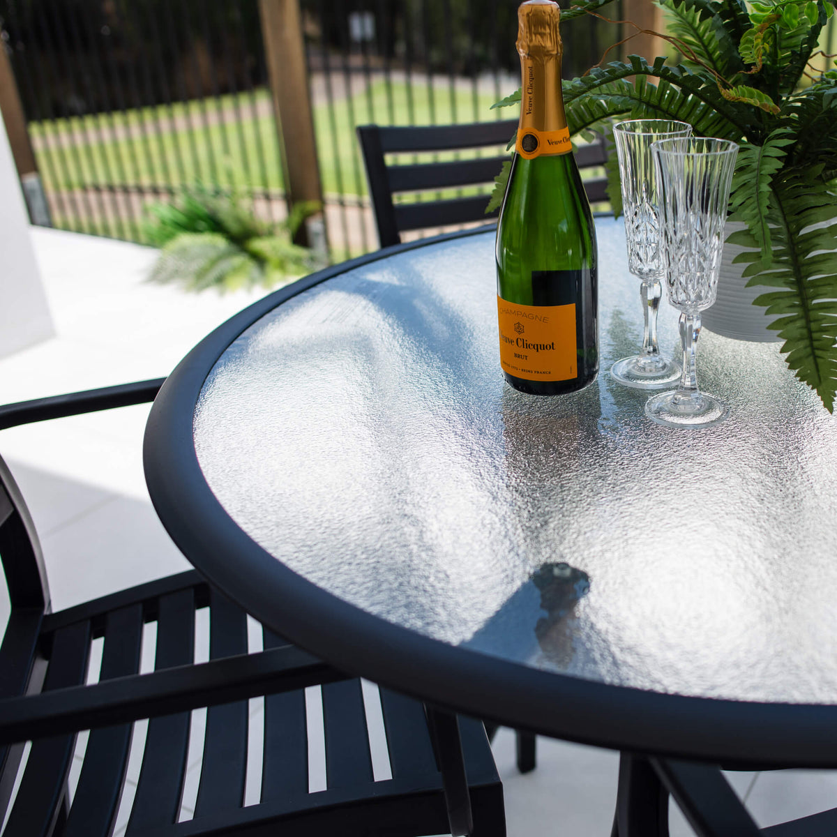 best-outdoor-furniture Apollo XL Coventry - 5pce (105x105) - Outdoor Dining Set #color_BLACK