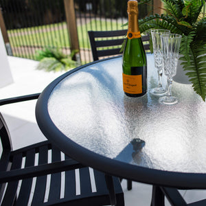 best-outdoor-furniture Apollo XL Coventry - 5pce (105x105) - Outdoor Dining Set #color_BLACK