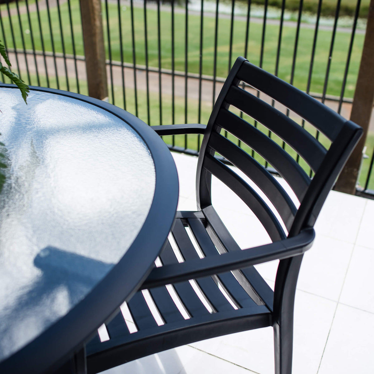 best-outdoor-furniture Apollo XL Coventry - 5pce (105x105) - Outdoor Dining Set #color_BLACK