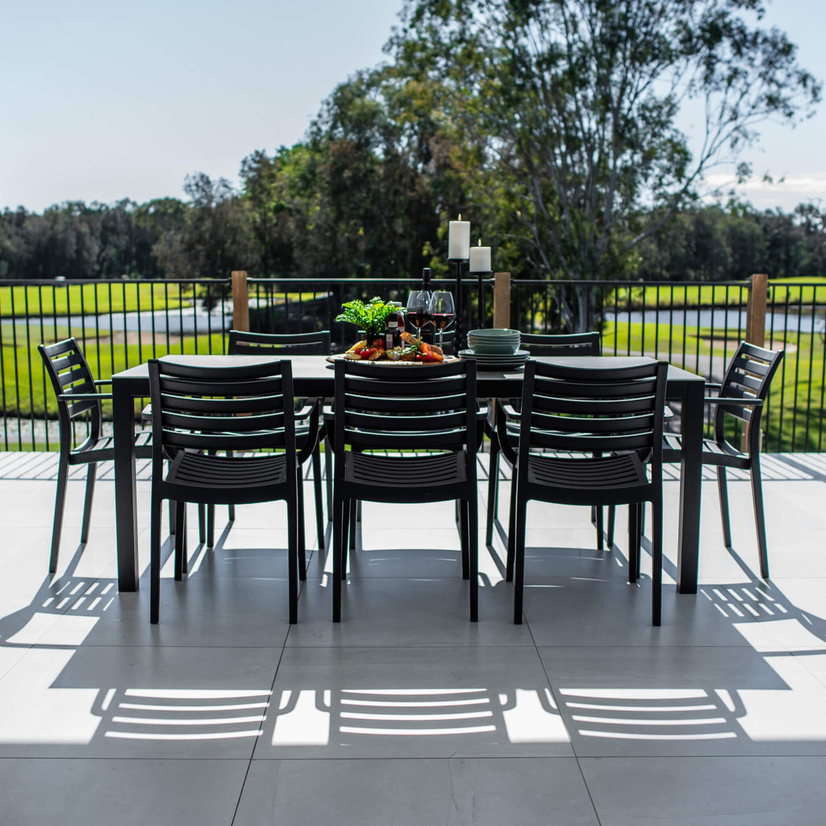 best-outdoor-furniture-Apollo XL Cruz - 9pce (200x90) - Outdoor Dining Set #color_BLACK-CHARCOAL