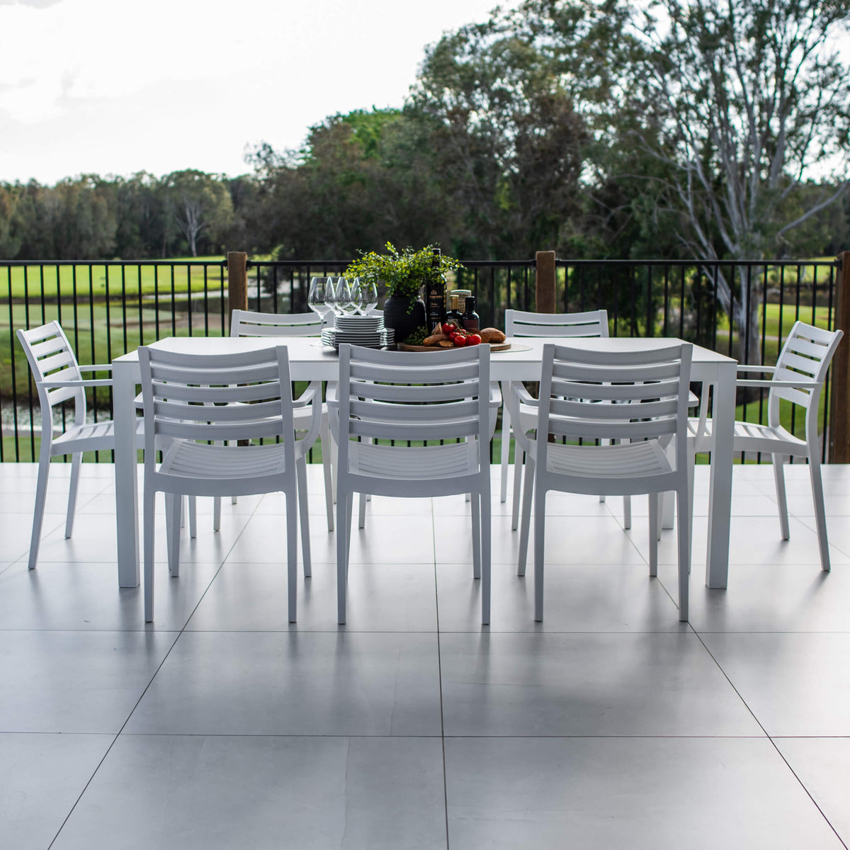 best-outdoor-furniture-Apollo XL Cruz - 9pce (200x90) - Outdoor Dining Set #color_WHITE-GREY