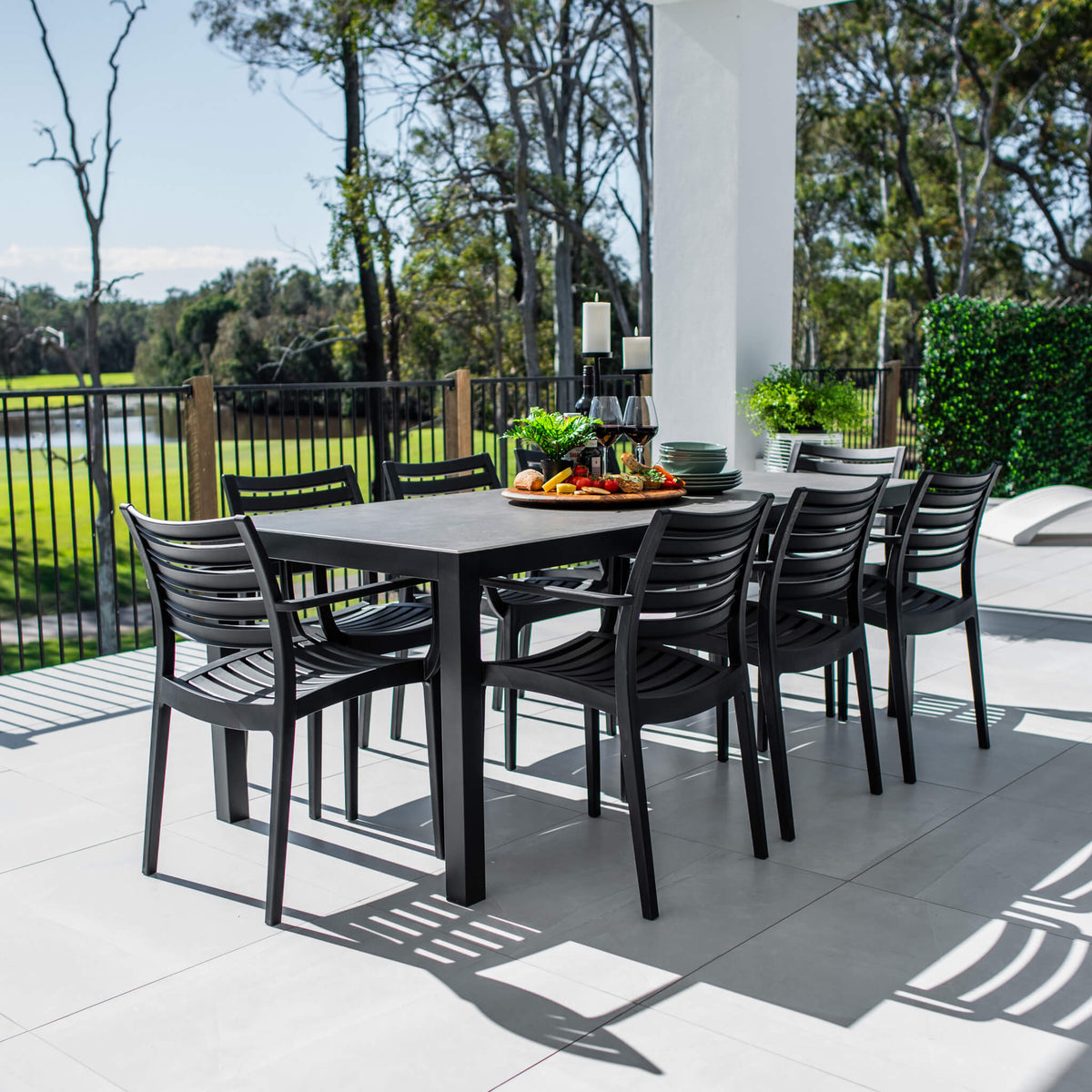 best-outdoor-furniture-Apollo XL Cruz - 9pce (200x90) - Outdoor Dining Set #color_BLACK-CHARCOAL
