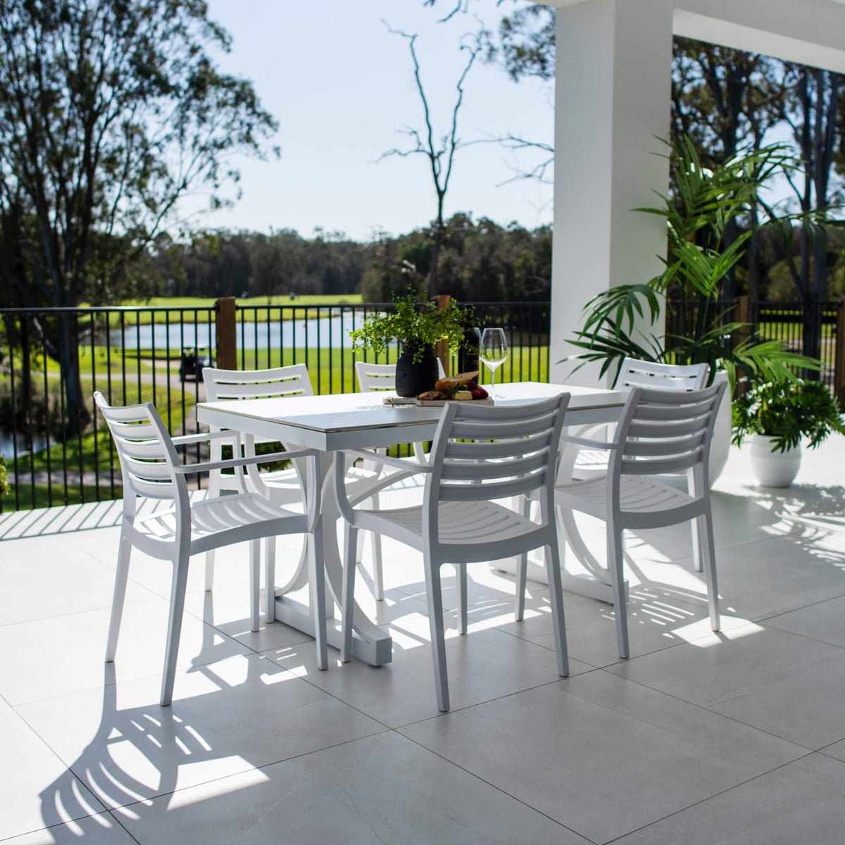 best-outdoor-furniture-Apollo XL Malibu - 7pce (150x80) - Outdoor Dining Set #color_WHITE