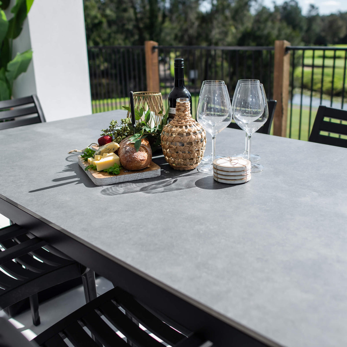 best-outdoor-furniture-Apollo XL Malibu - 7pce (180x100) - Outdoor Dining Set #color_BLACK