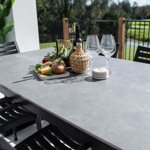 best-outdoor-furniture-Apollo XL Malibu - 7pce (180x100) - Outdoor Dining Set #color_BLACK