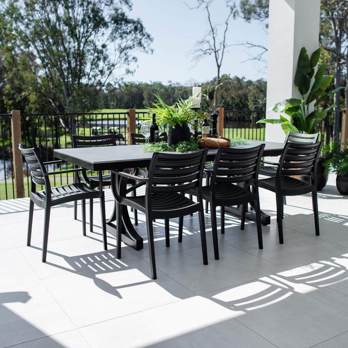 best-outdoor-furniture-Apollo XL Malibu - 9pce (215x100) - Outdoor Dining Set #color_BLACK