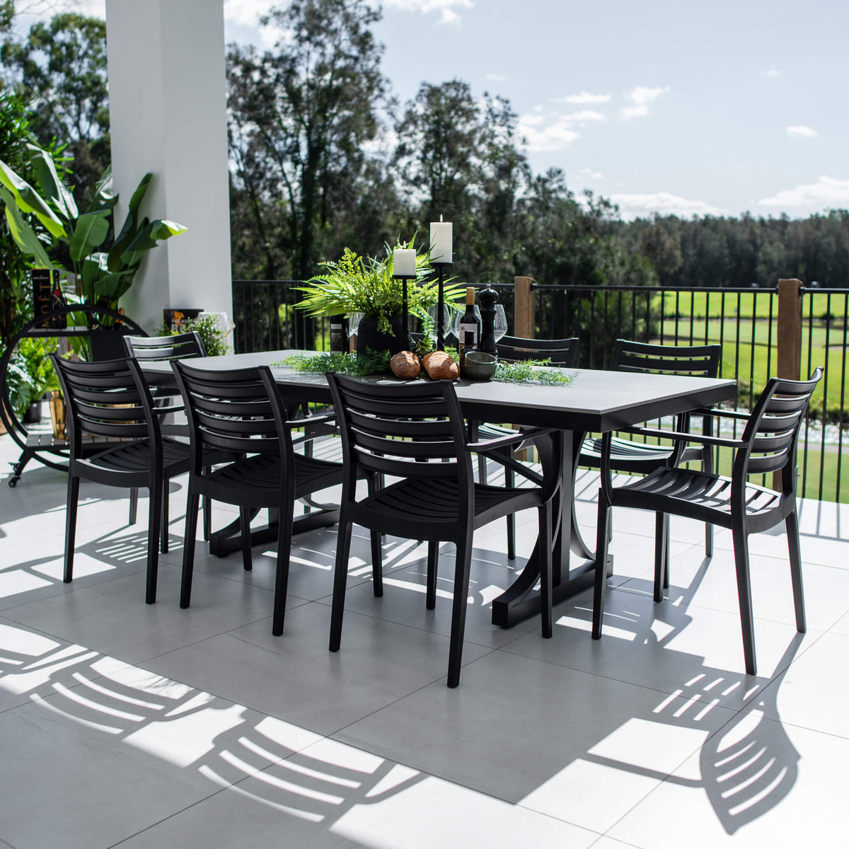 best-outdoor-furniture-Apollo XL Malibu - 9pce (215x100) - Outdoor Dining Set #color_BLACK