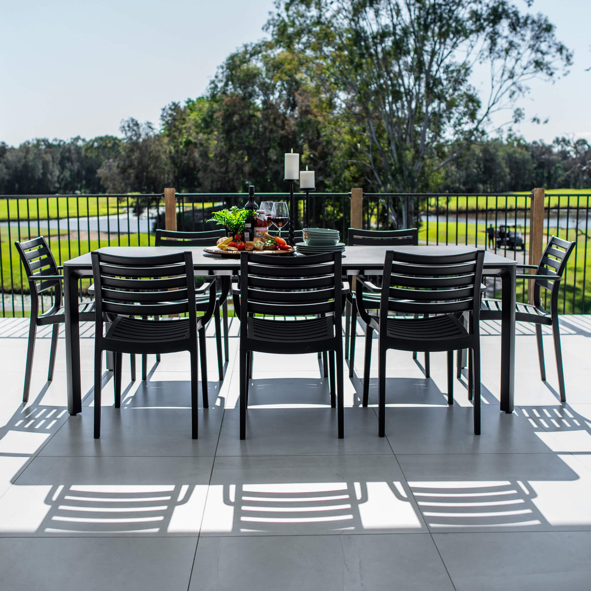 best-outdoor-furniture-Apollo XL York - 9pce (220x100) - Outdoor Dining Set #color_BLACK-GREY