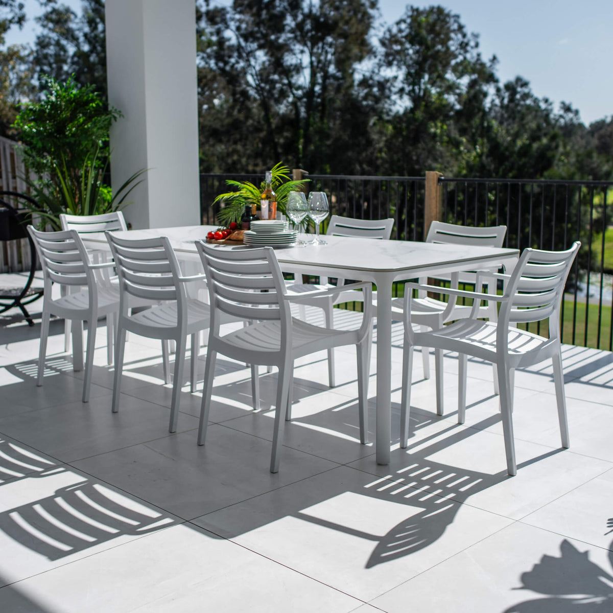 best-outdoor-furniture-Apollo XL York - 9pce (220x100) - Outdoor Dining Set #color_WHITE-GREY
